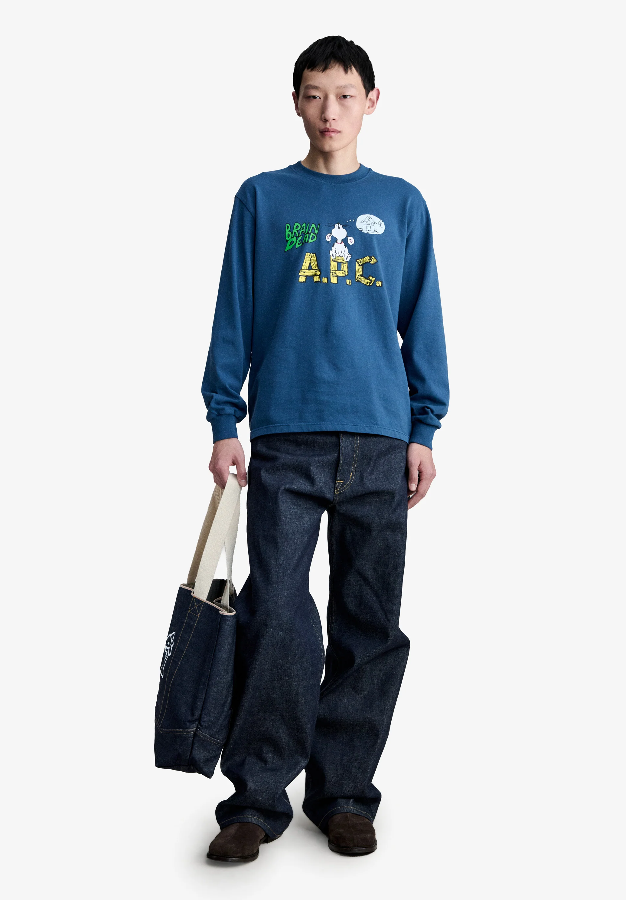 A.P.C. x Brain Dead Homesick long-sleeve T-shirt - Image 2