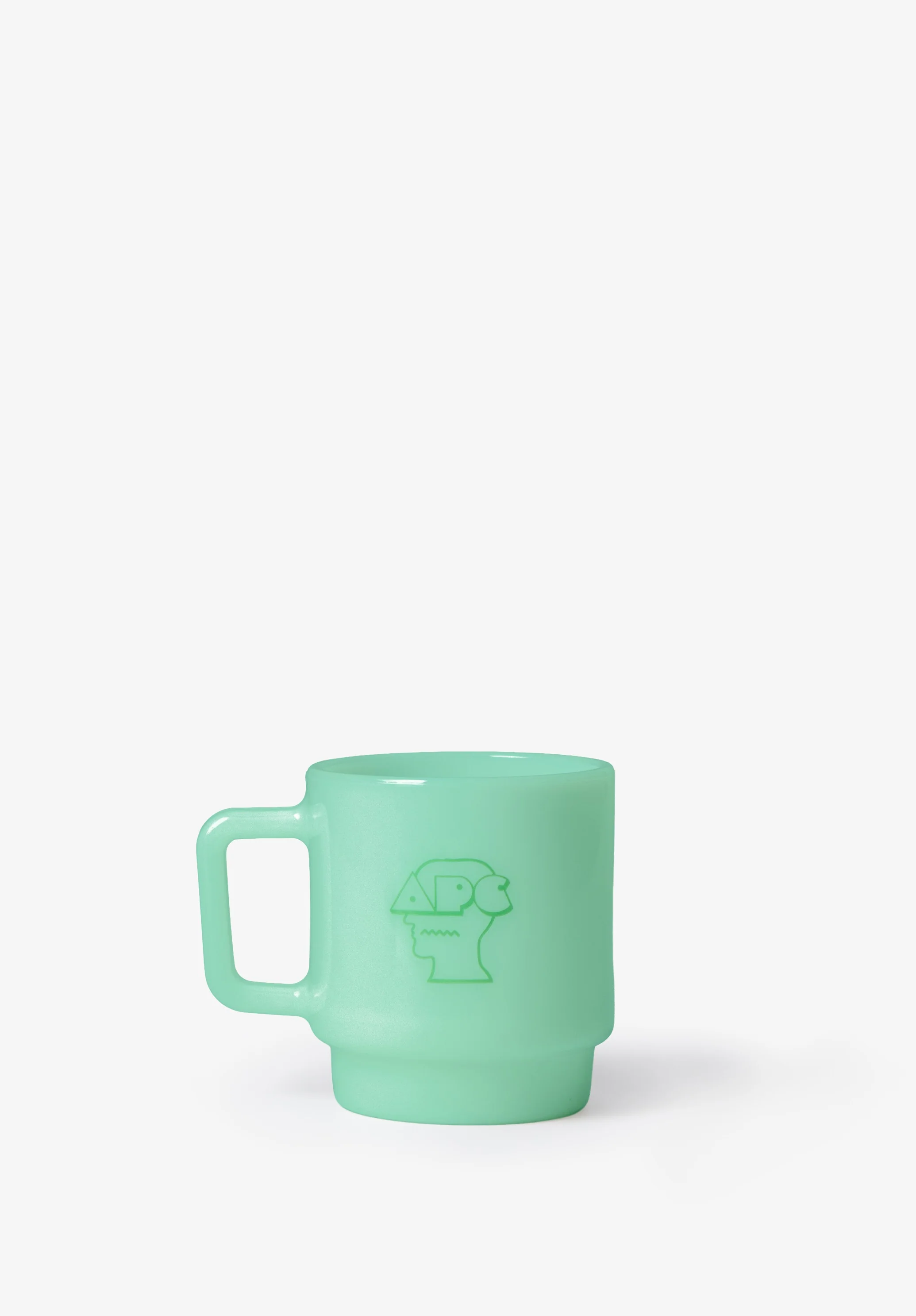 A.P.C. x Brain Dead Milk glass mug - Image 2