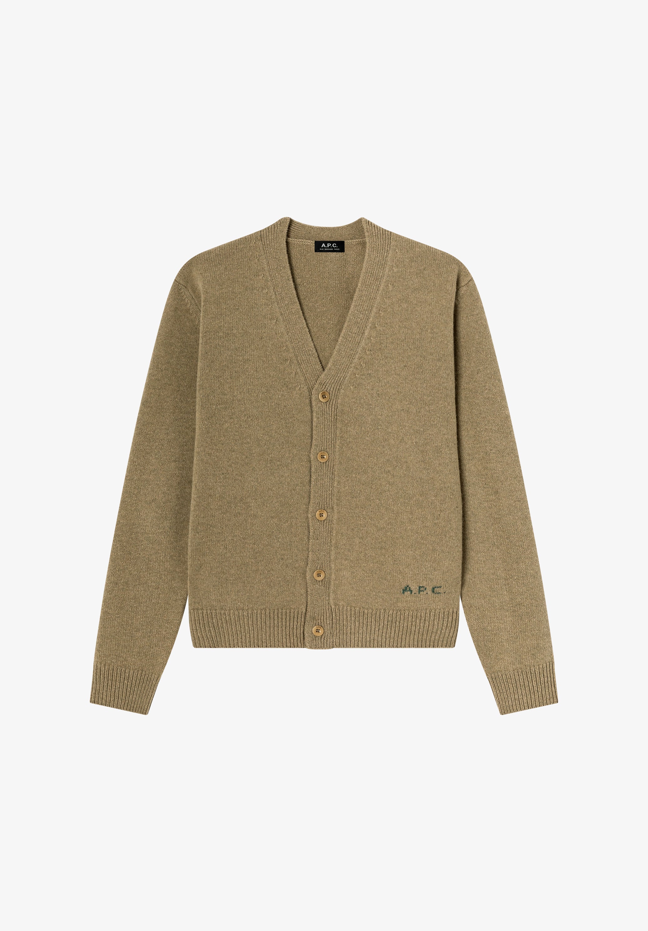 Beige wool cardigan