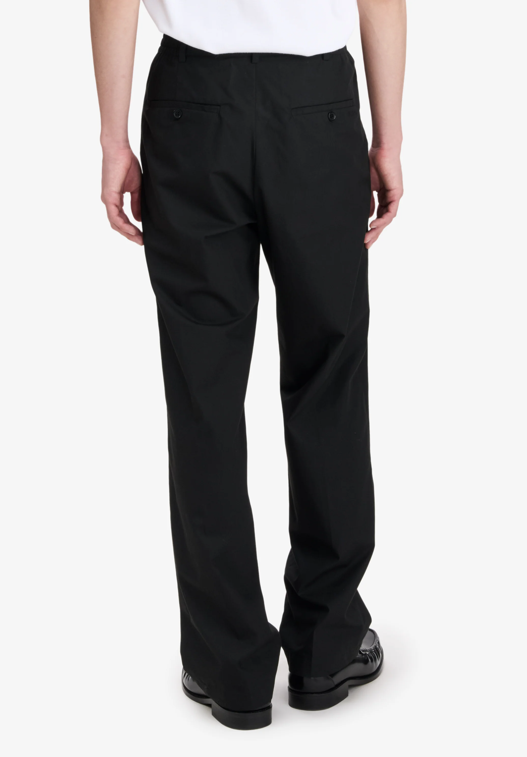 Black organic cotton trousers - Image 5