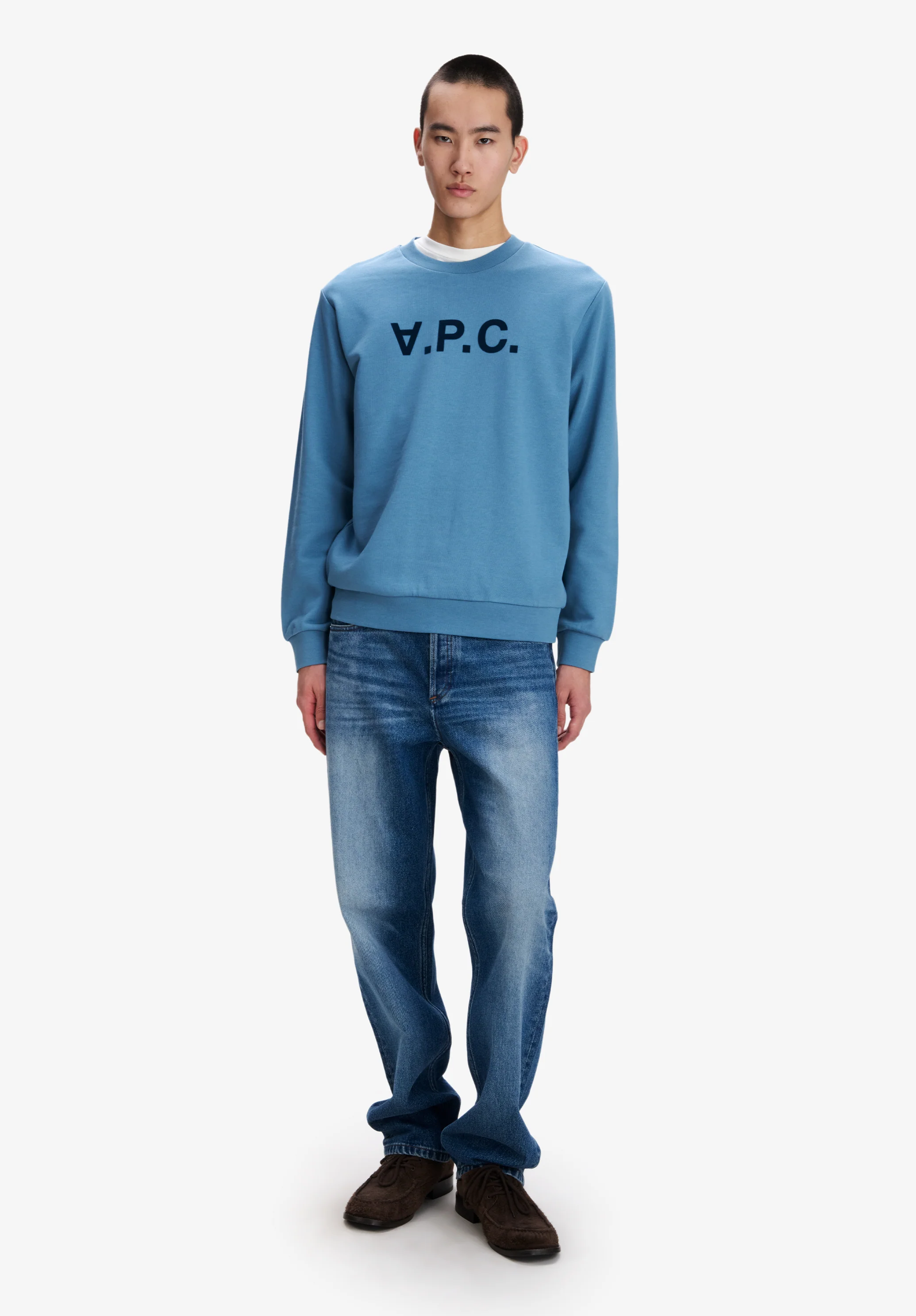 Blue V.P.C. logo sweatshirt - Image 2
