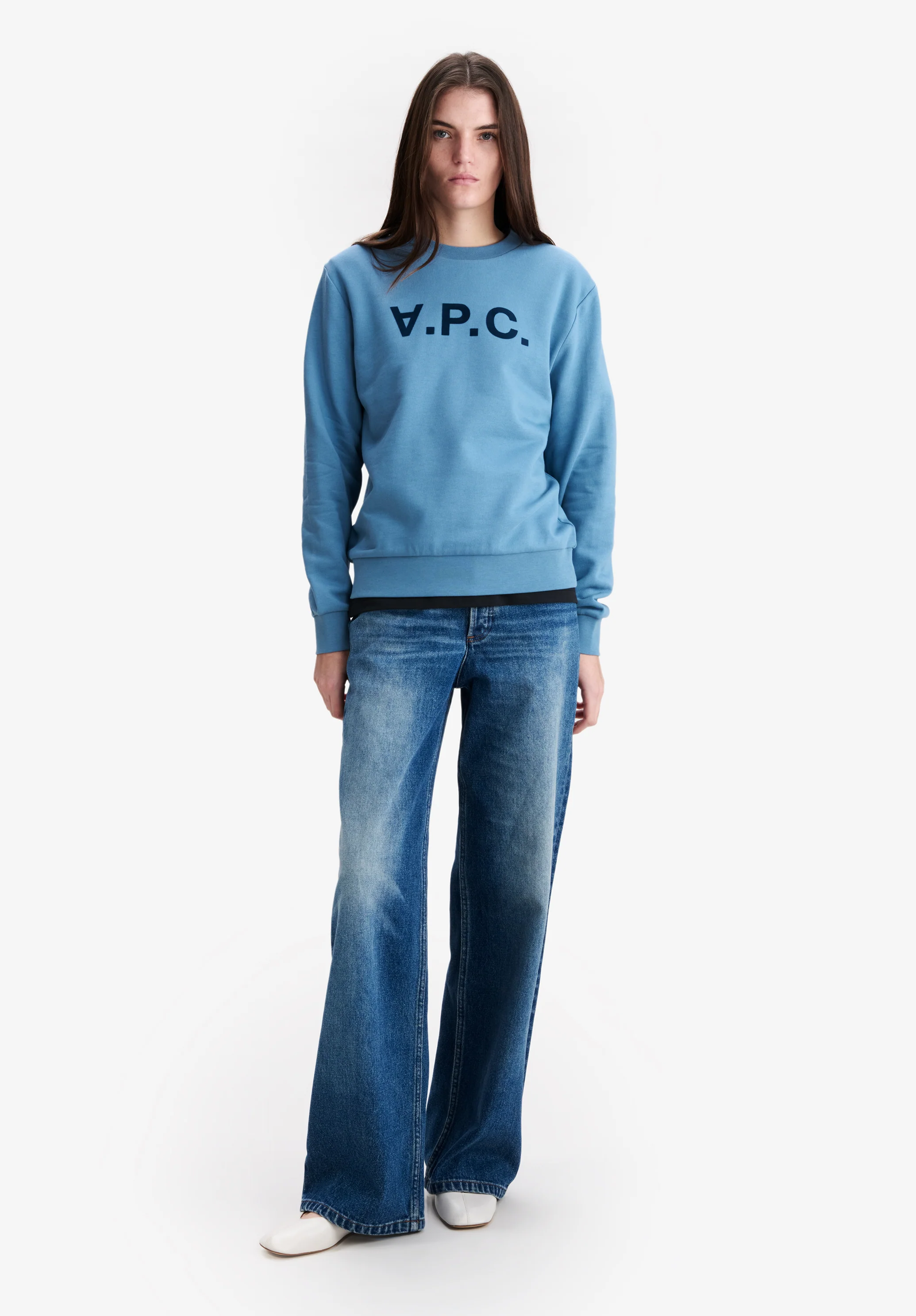Blue V.P.C. logo sweatshirt - Image 5