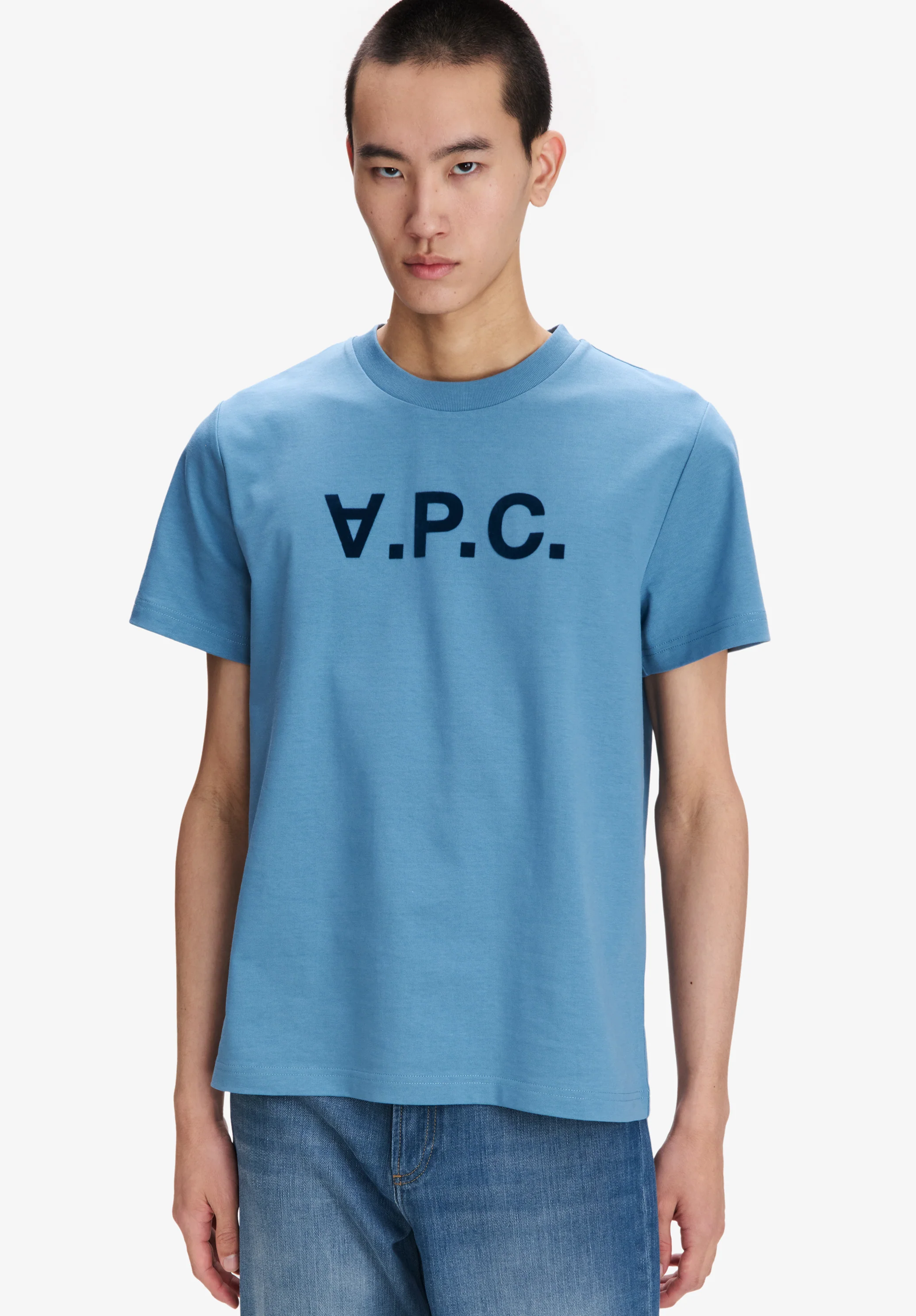 Blue V.P.C. logo T-shirt - Image 4