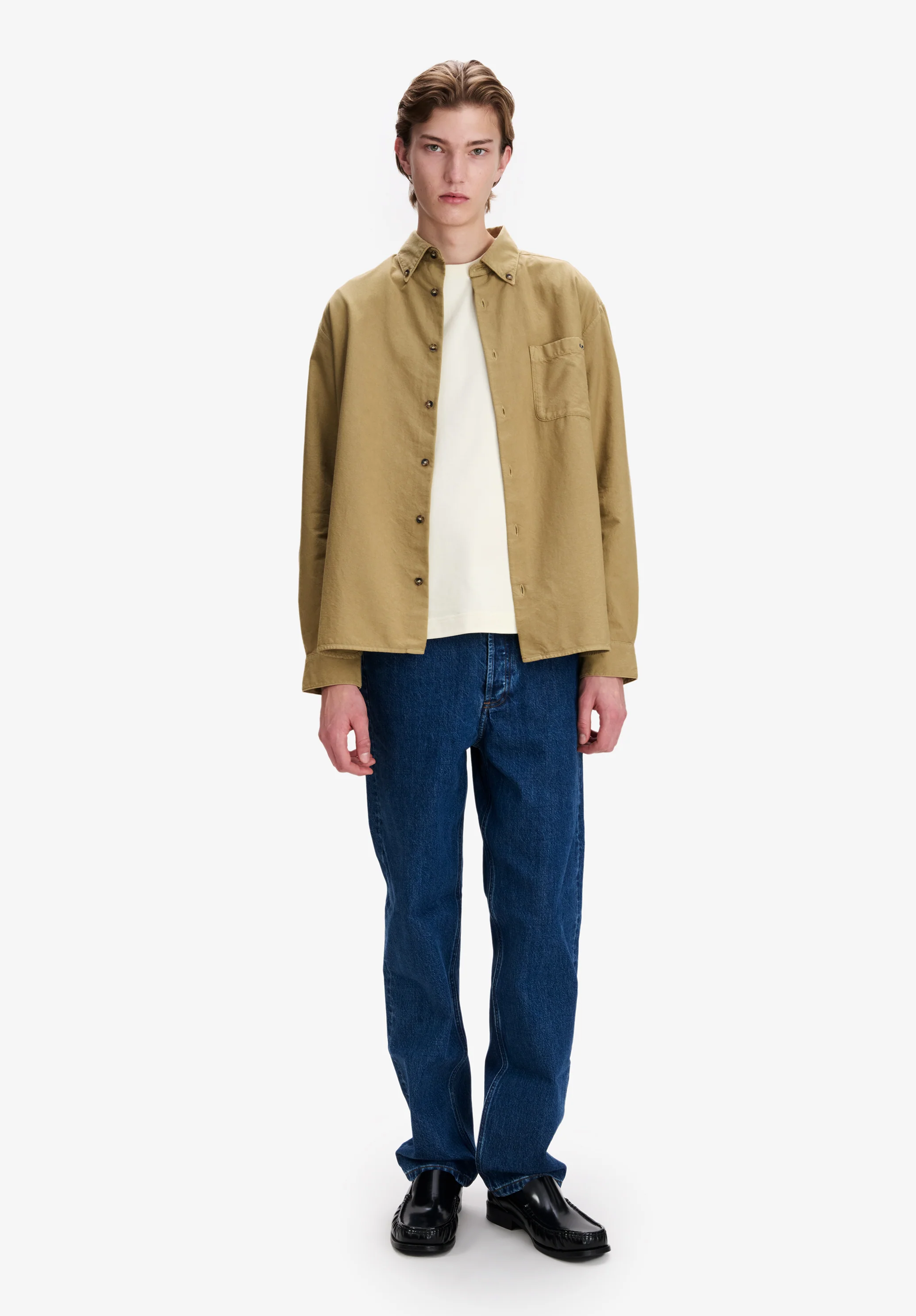 Khaki oxford shirt - Image 2