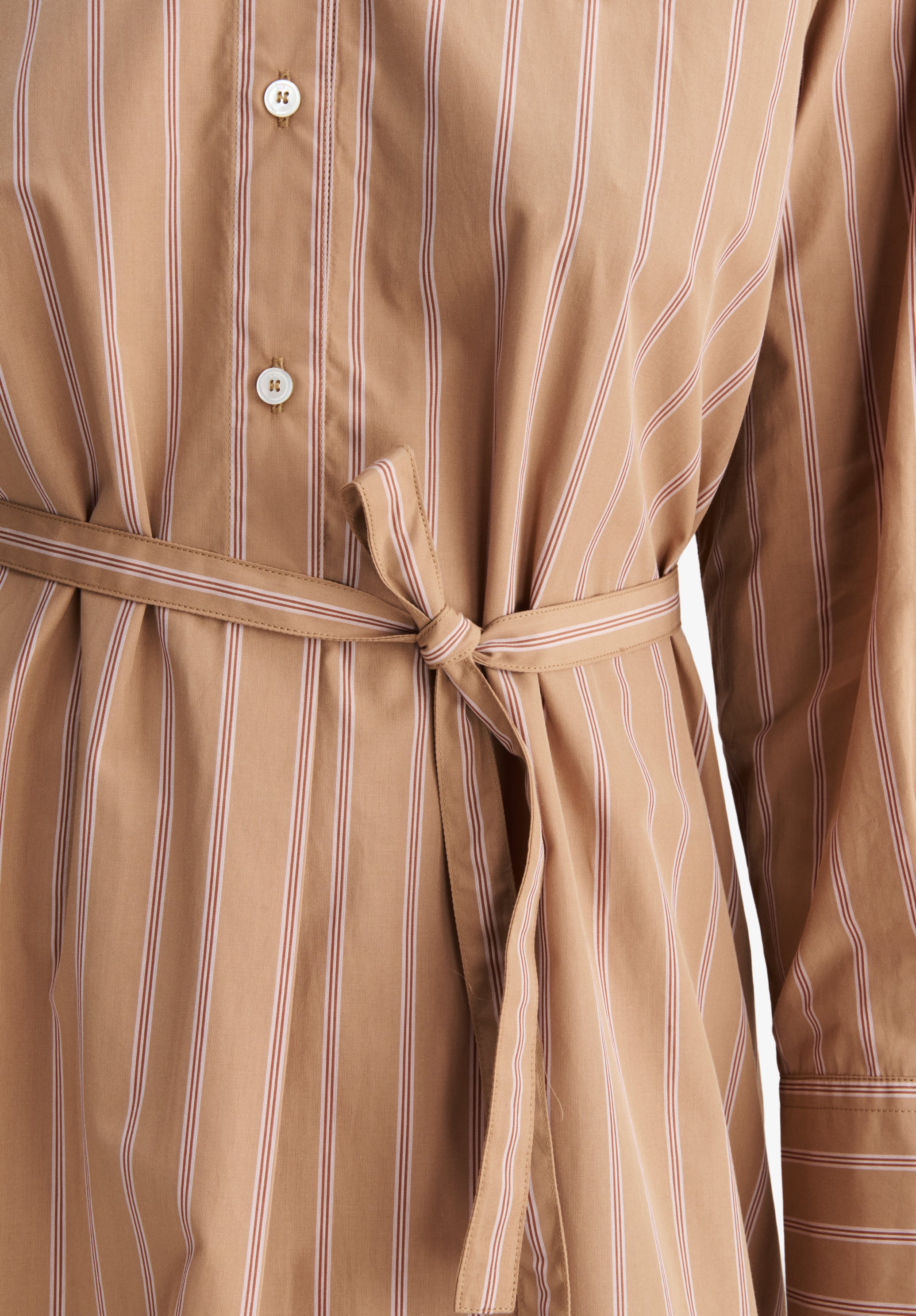 Long beige shirt dress - Image 5
