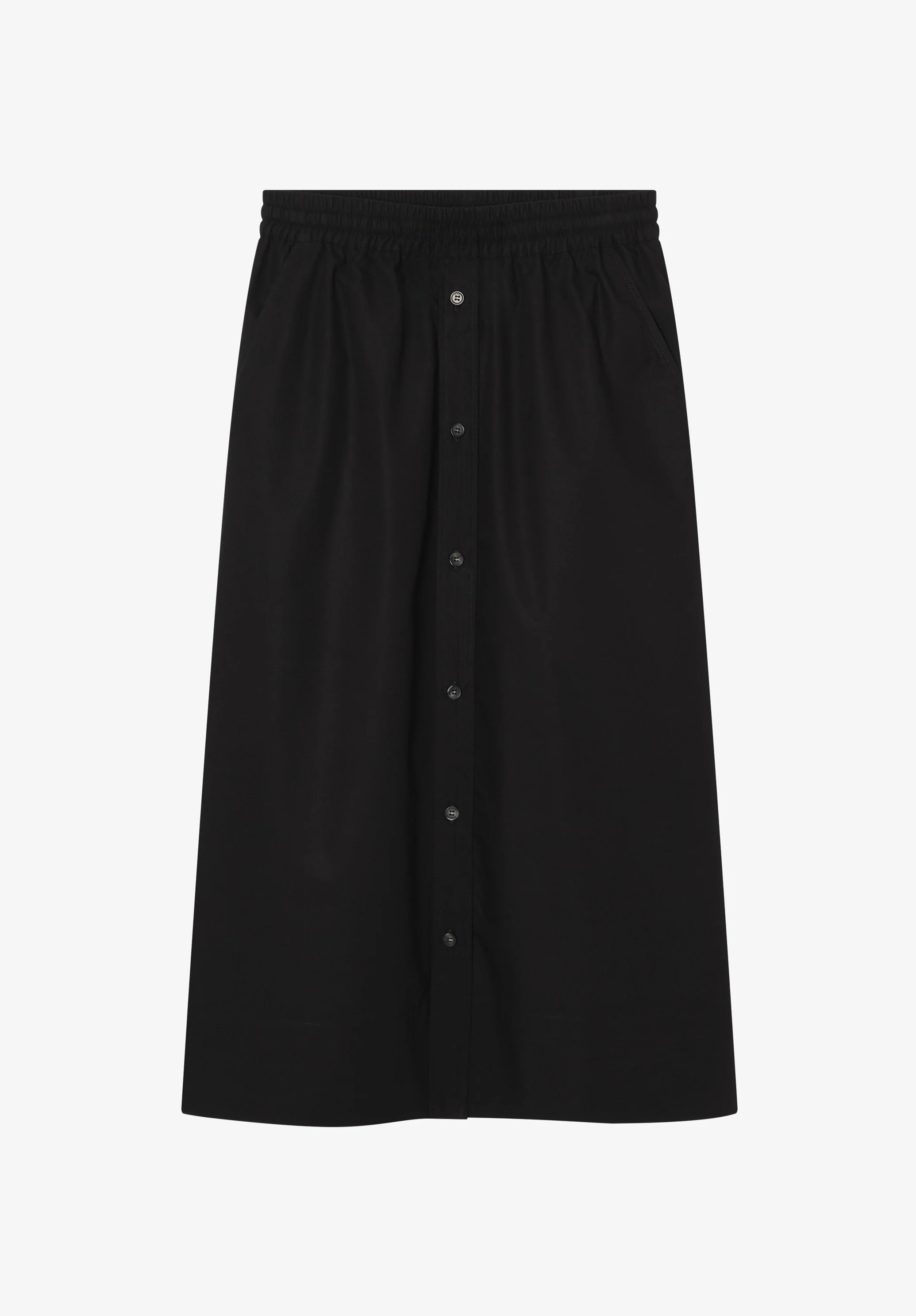 Long black organic cotton skirt