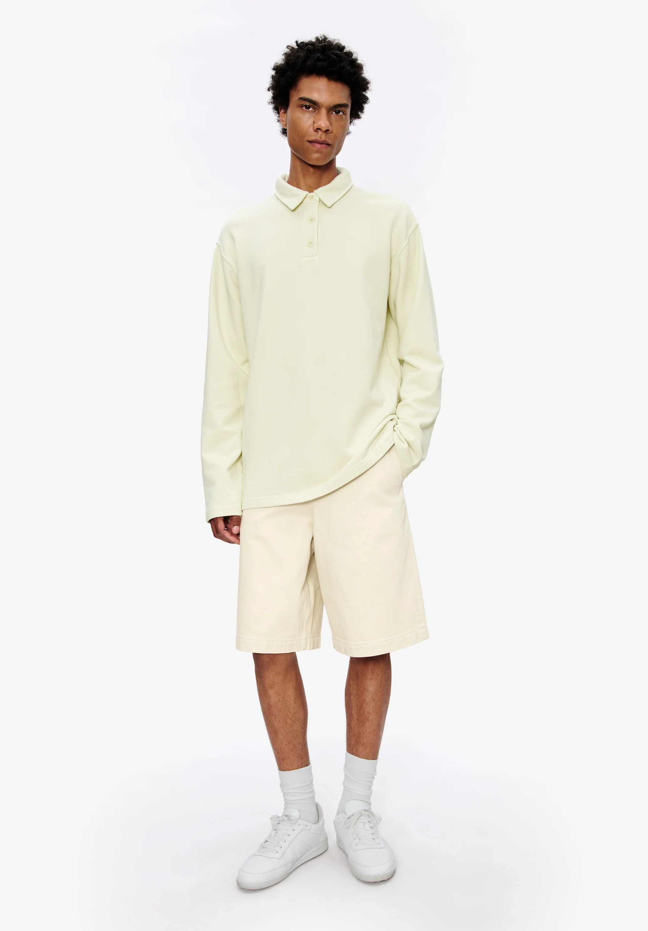 Long-sleeve unisex polo shirt - Image 2