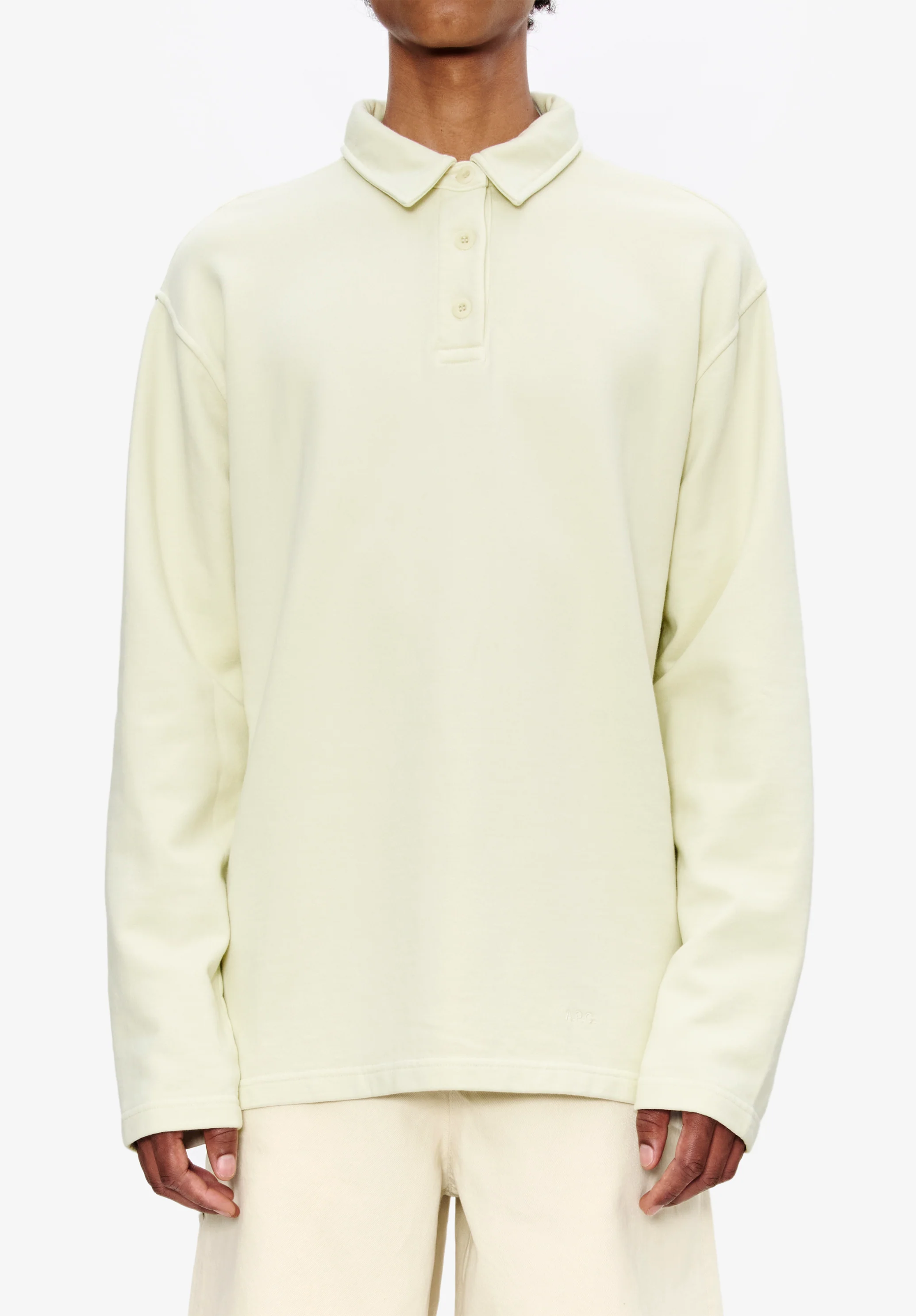 Long-sleeve unisex polo shirt - Image 4