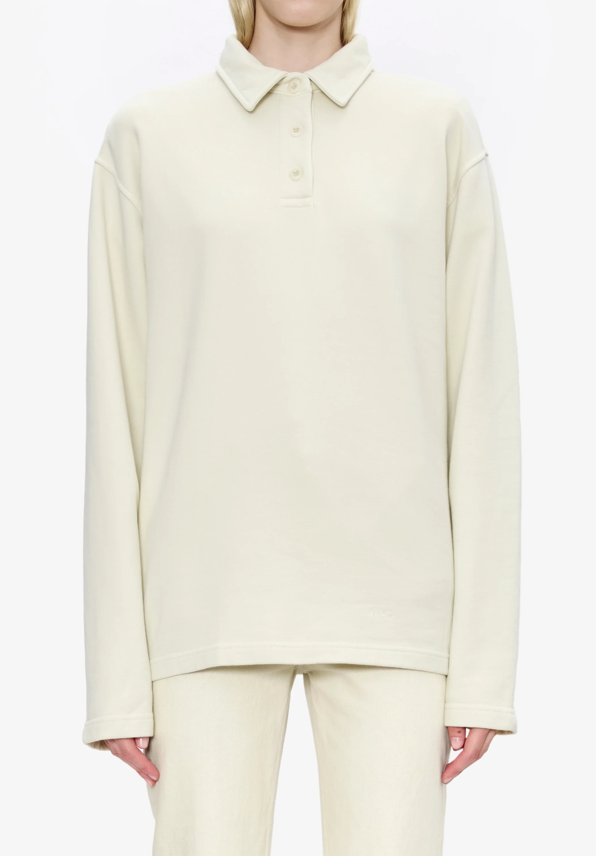 Long-sleeve unisex polo shirt - Image 7