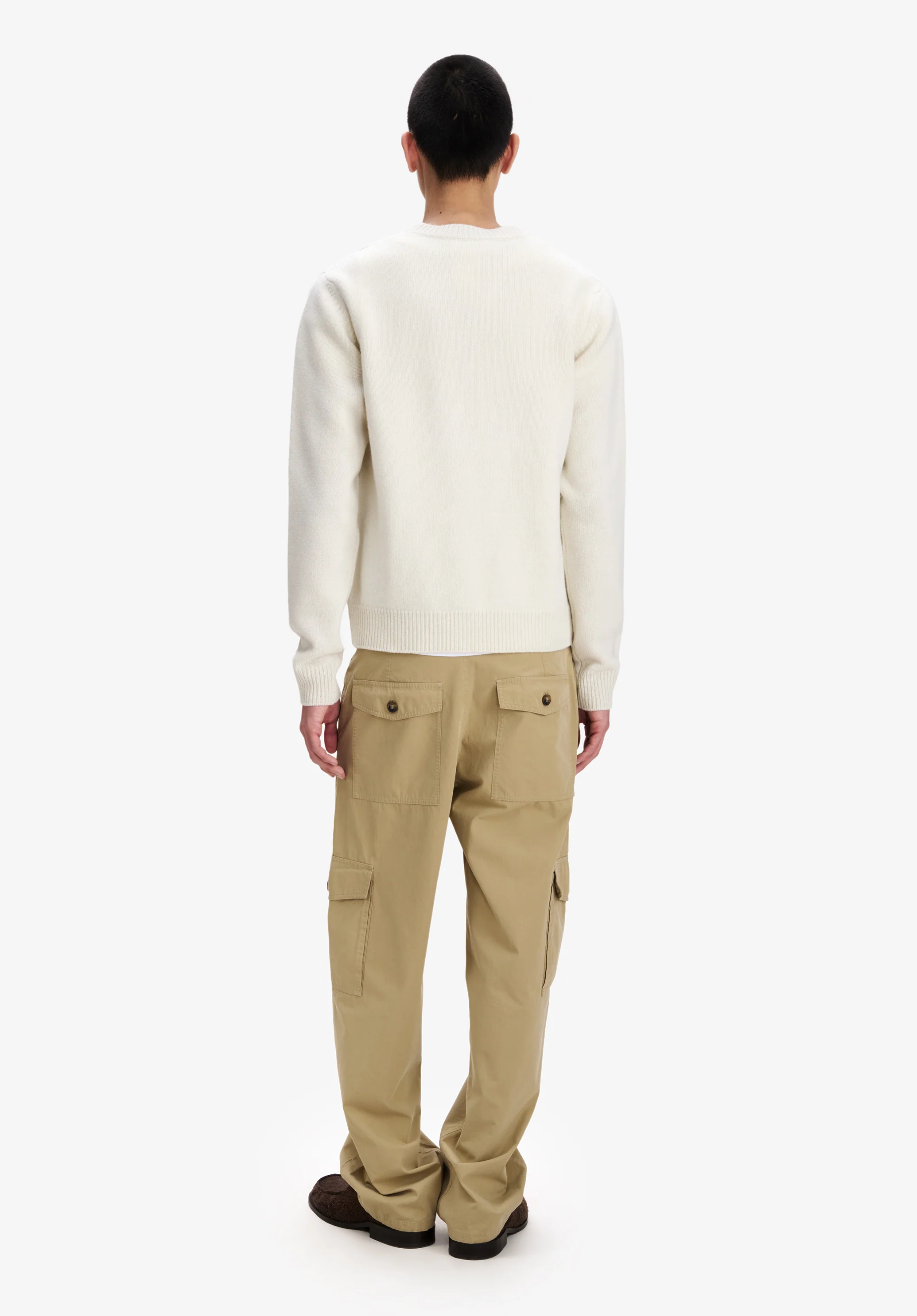 Loose ecru wool sweater - Image 3