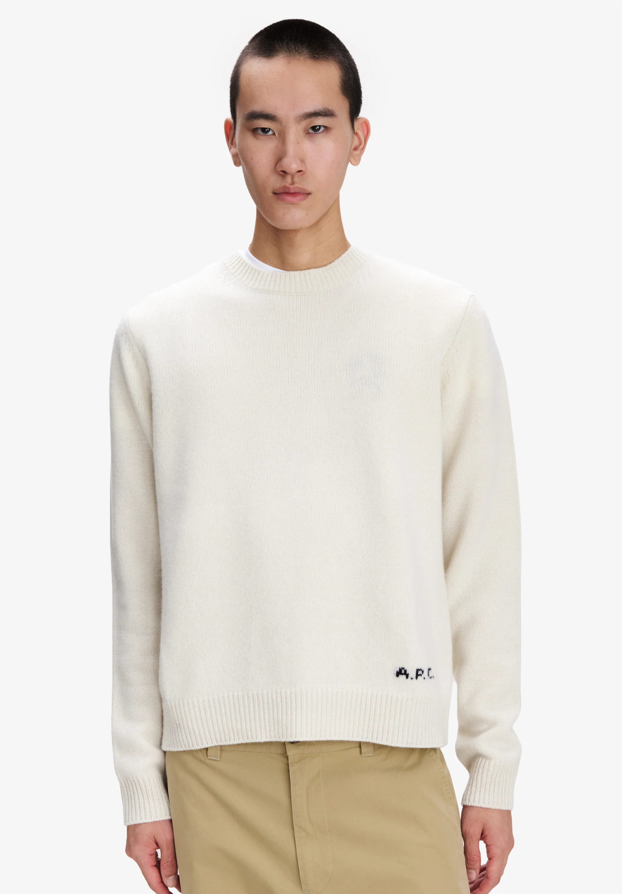 Loose ecru wool sweater - Image 4