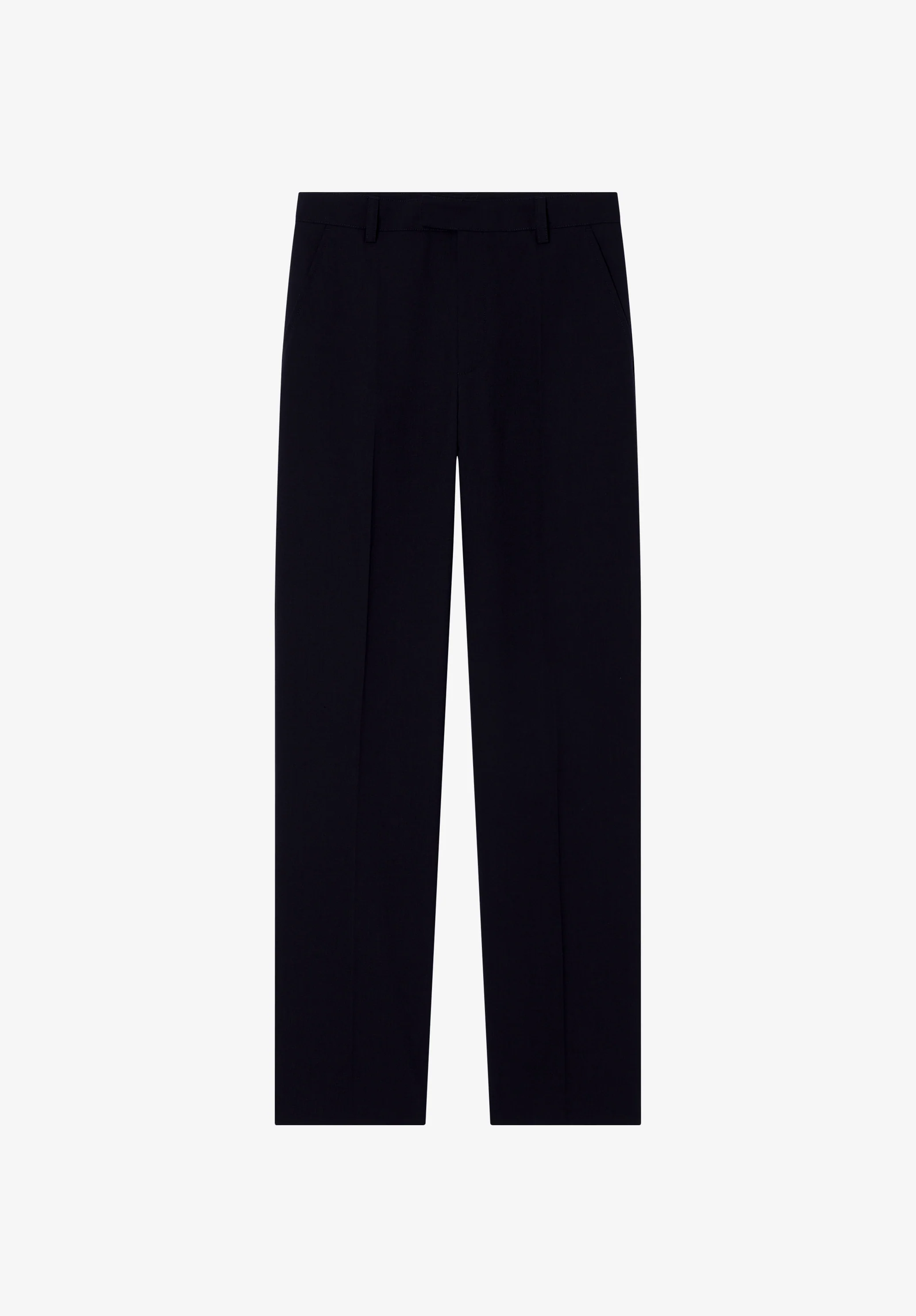 Navy blue tailored trousers