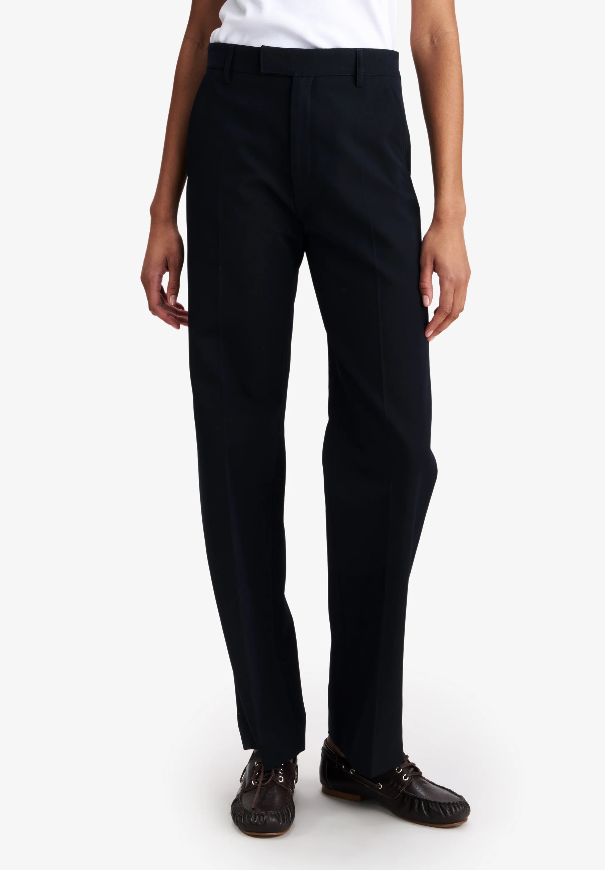 Navy blue tailored trousers - Image 4