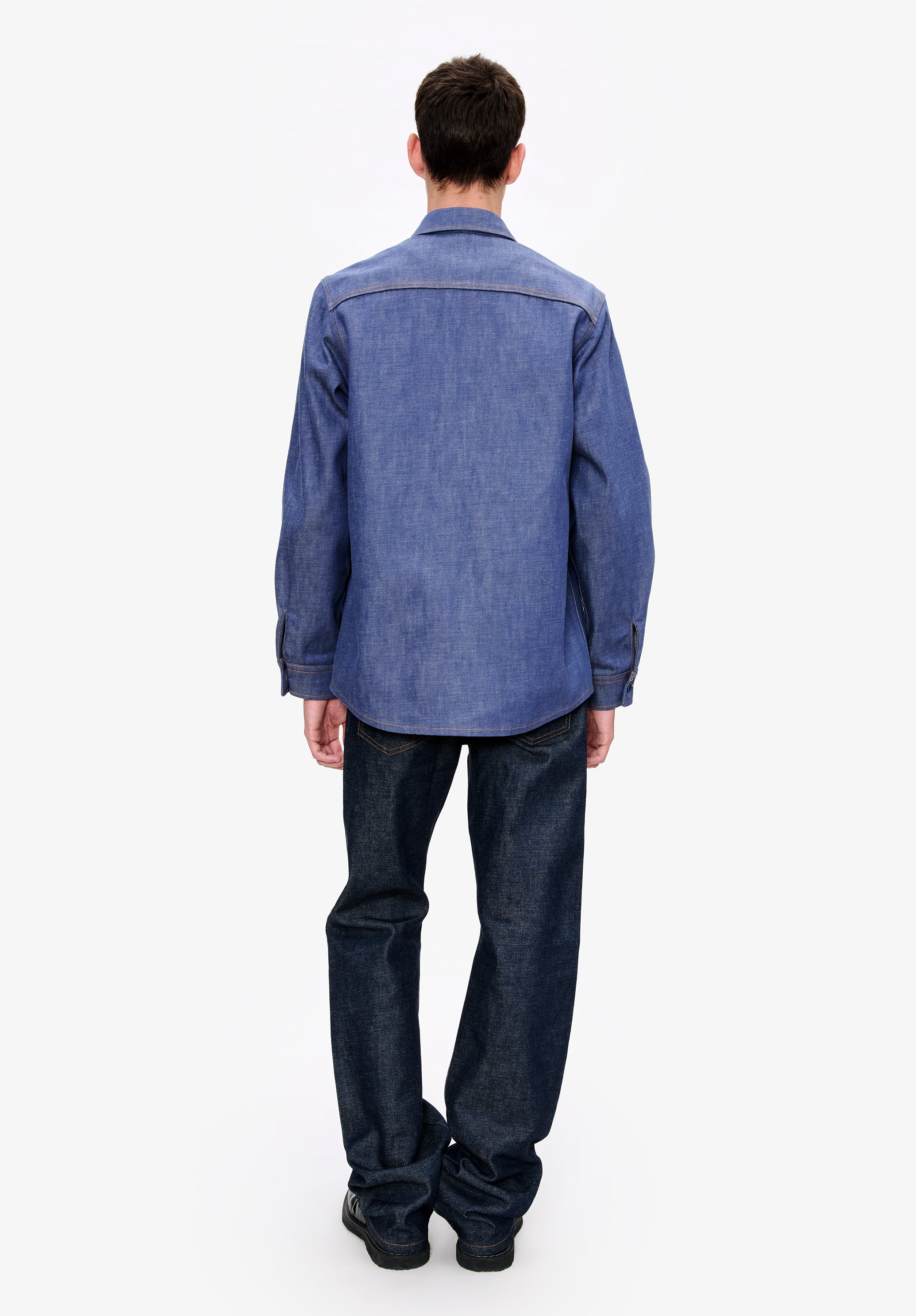 Blue denim workwear jacket - Image 3