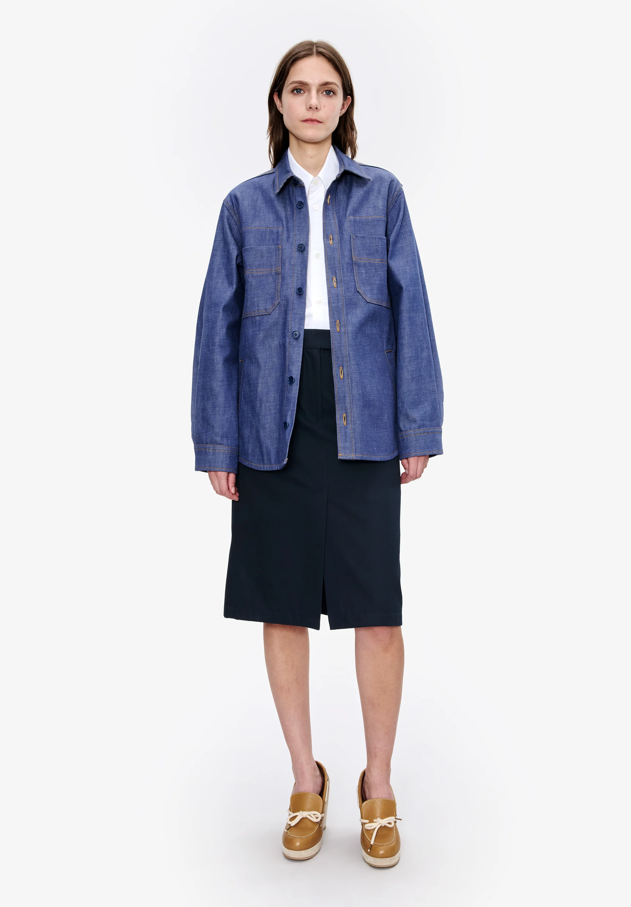 Blue denim workwear jacket - Image 5
