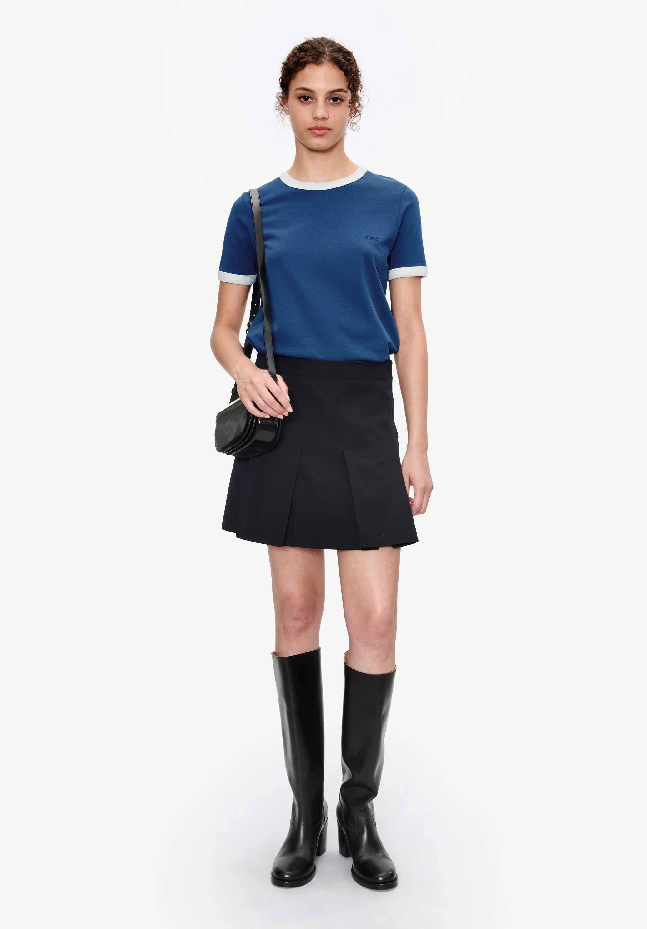 Ringer crop T-shirt - Image 2