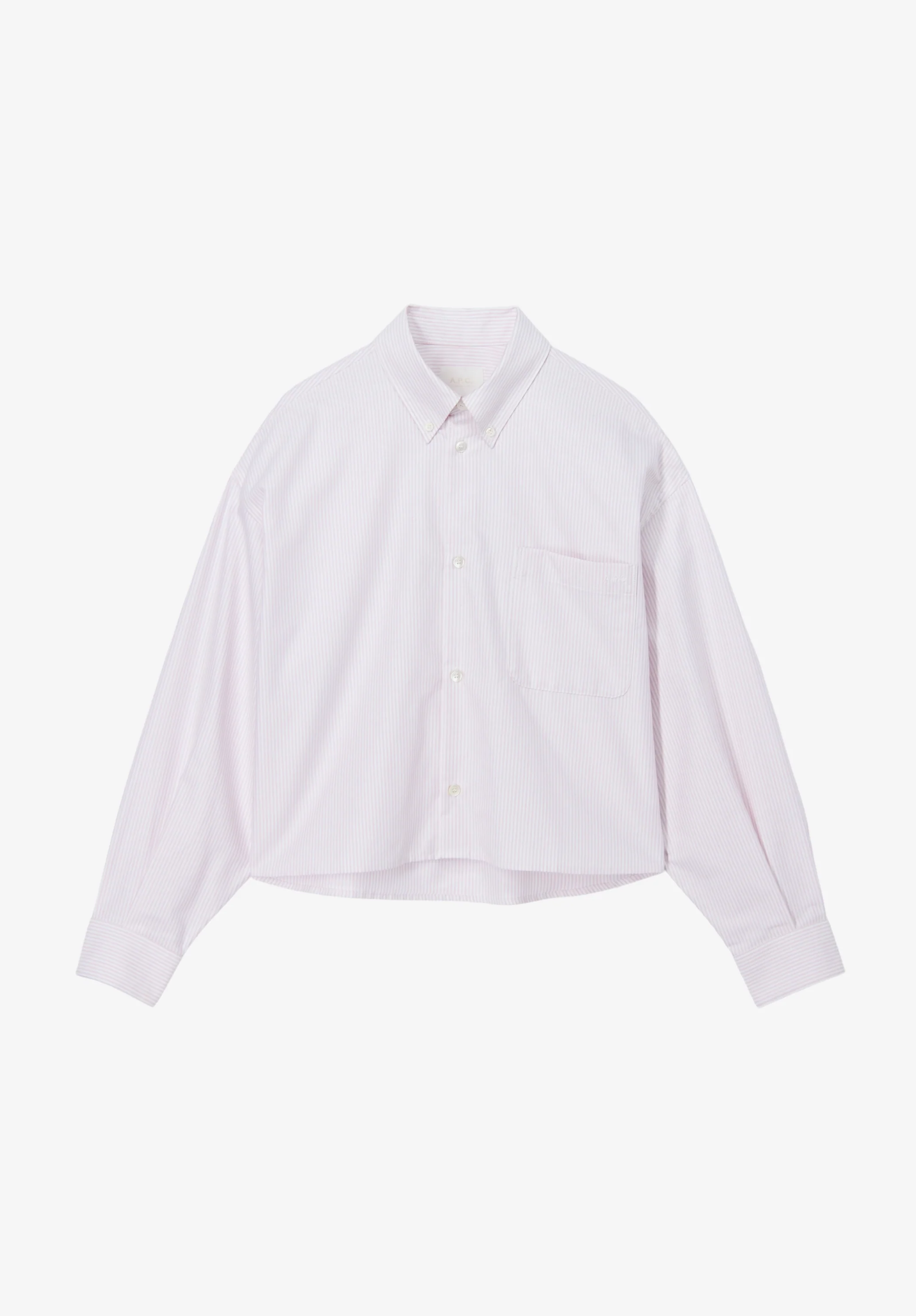 Short lilac oxford shirt