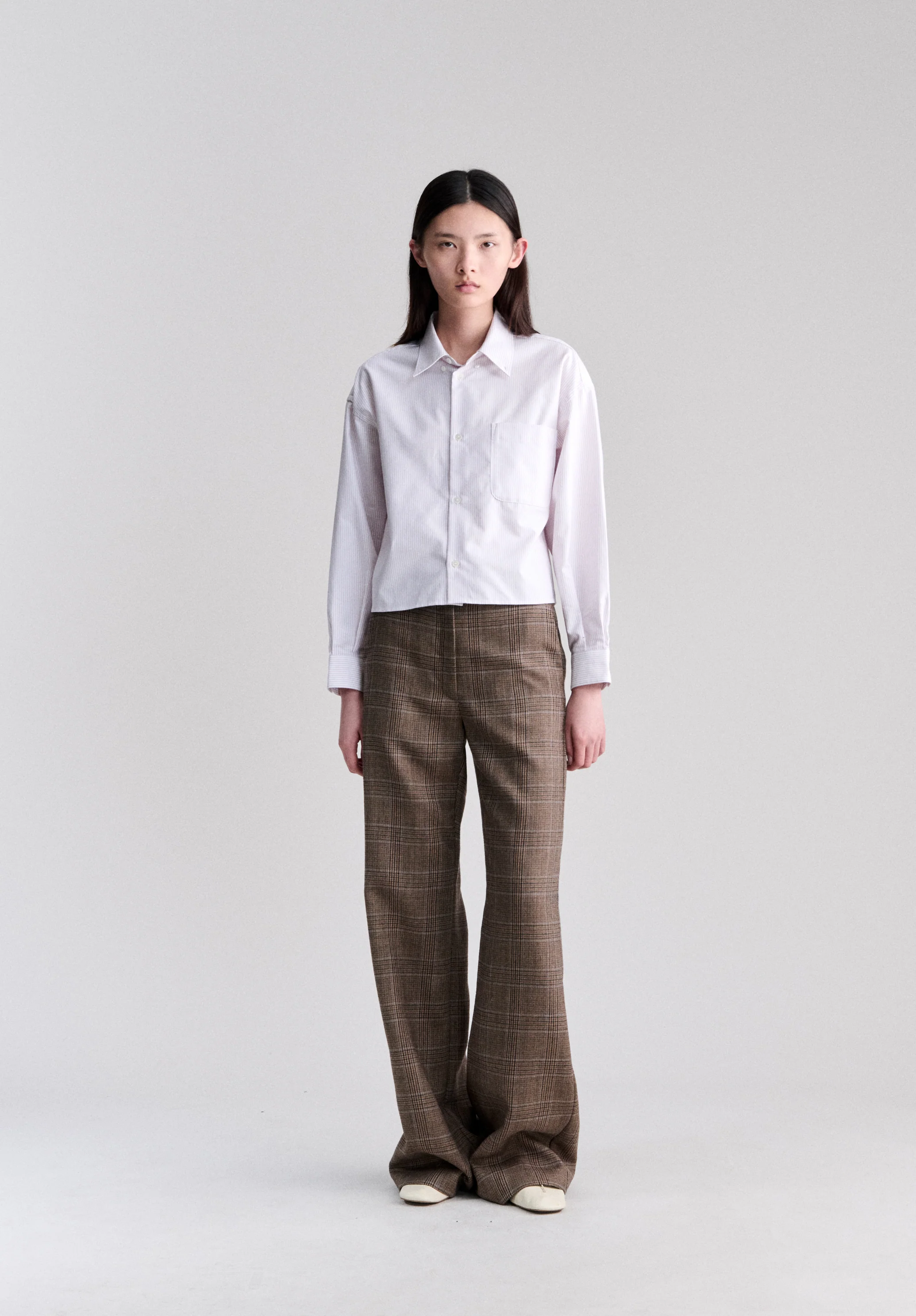 Short lilac oxford shirt - Image 2