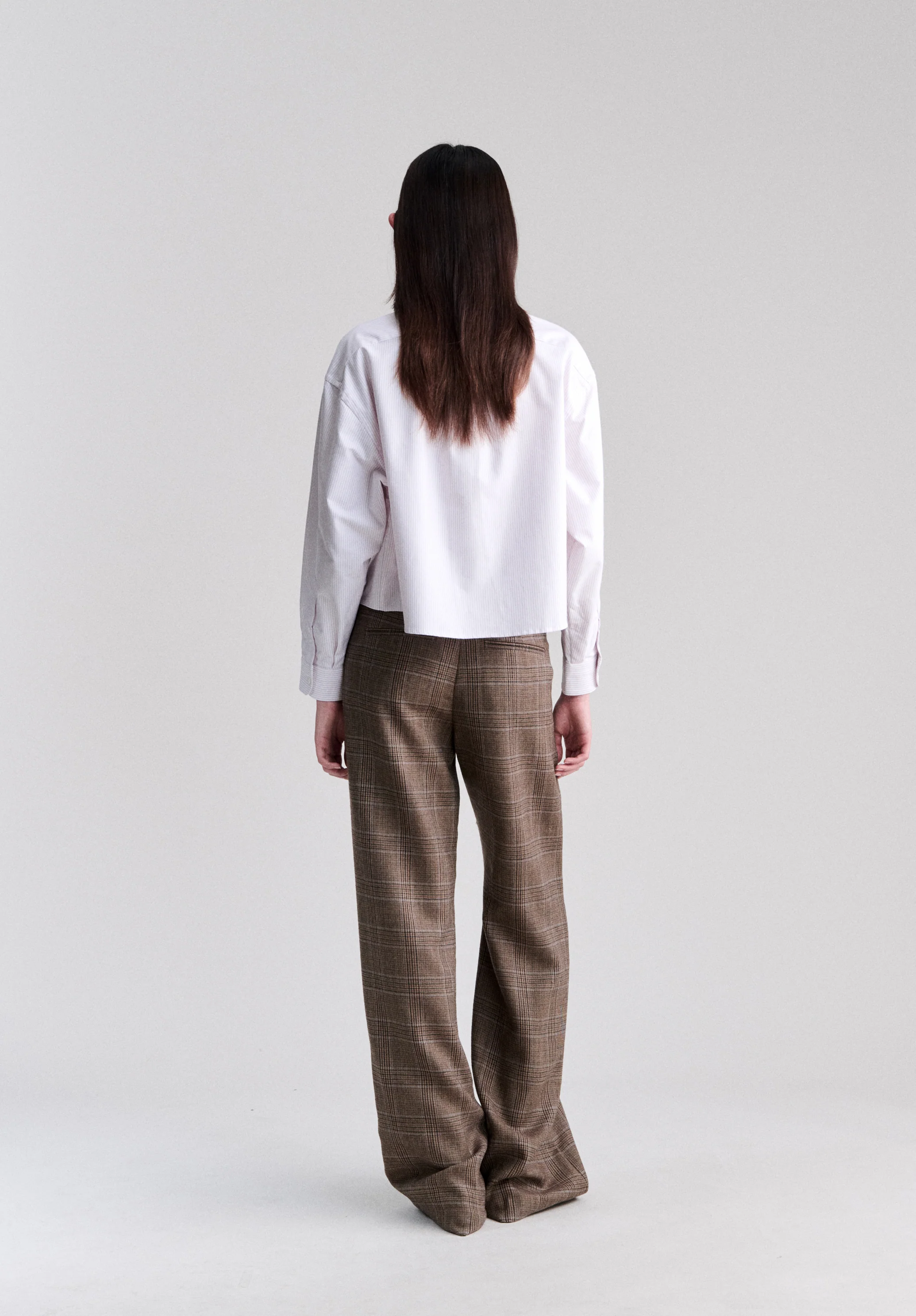 Short lilac oxford shirt - Image 3