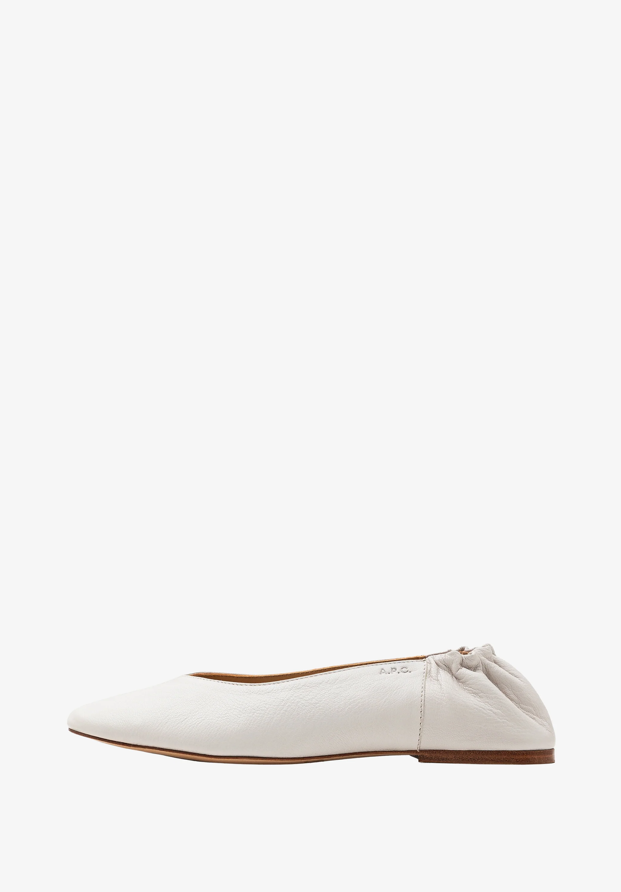Smooth leather ballet flats
