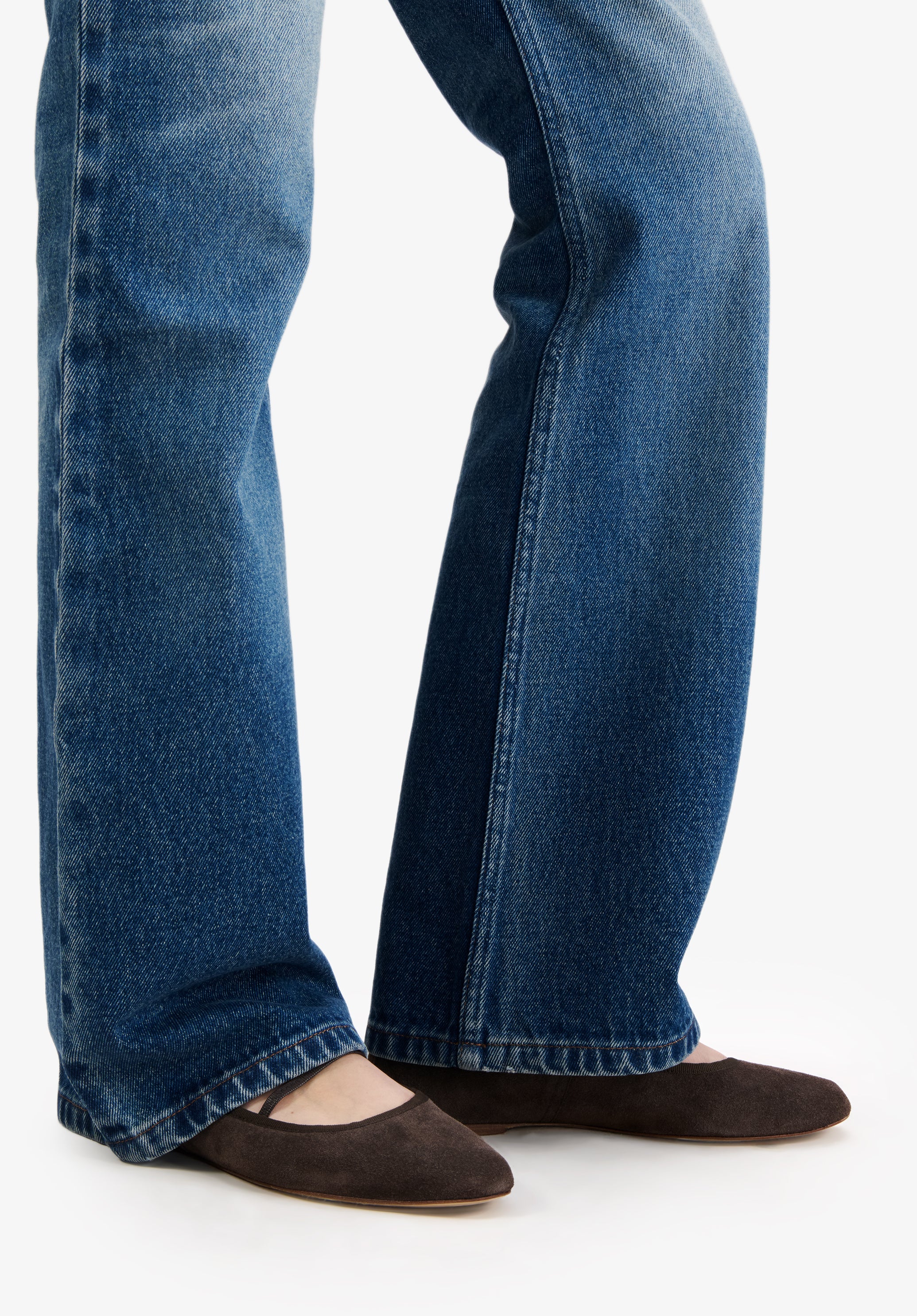 Split leather ballet flats - Image 5