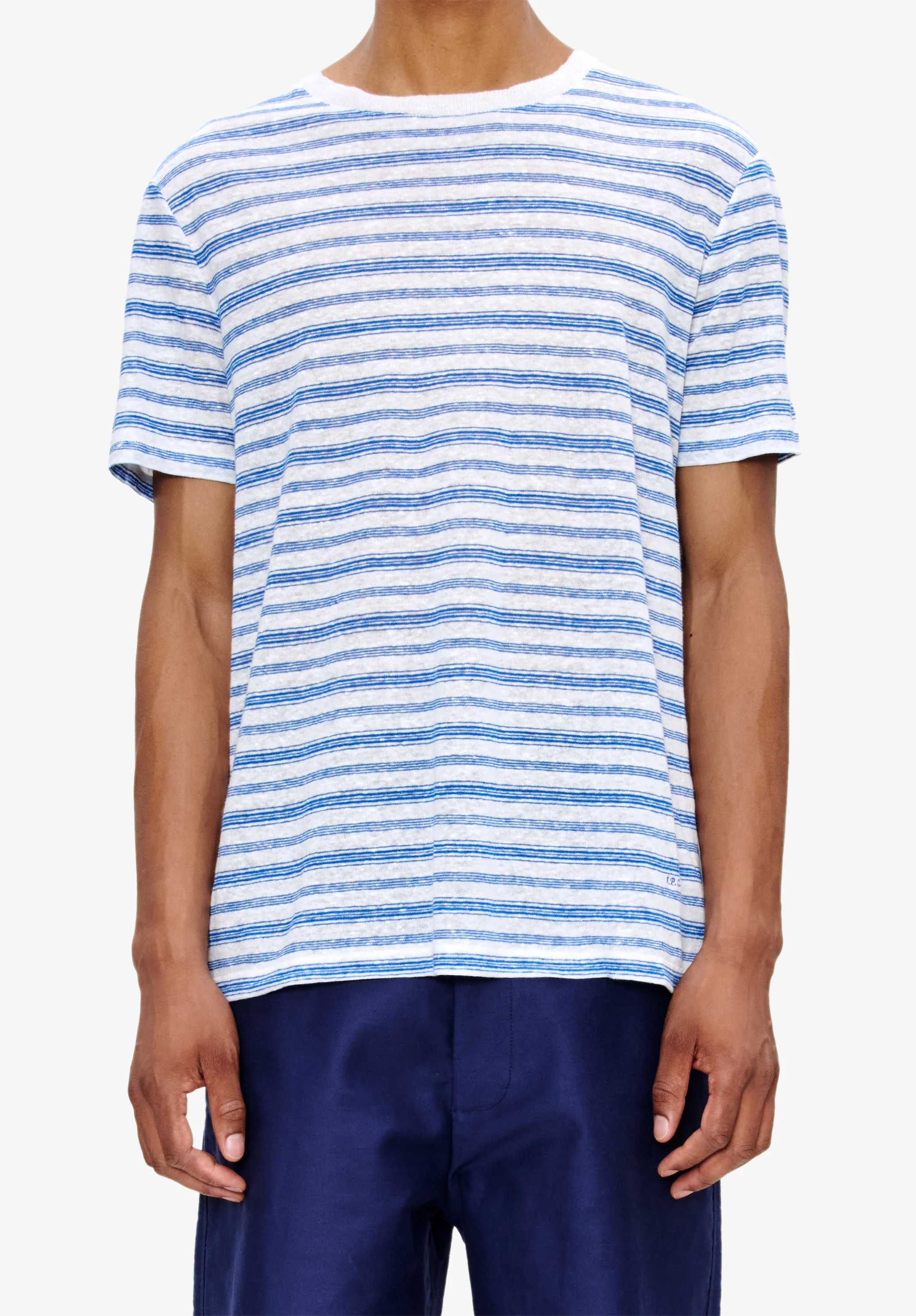 Striped linen T-shirt - Image 4